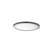 Maxim Lighting Wafer RD LED Surface Mount in Satin Nickel finish, featuring a sleek, round aluminum design with a warm 3000K light.