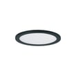 Maxim Lighting Wafer RD LED Surface Mount 3000K in Black finish, featuring a sleek, round aluminum design for modern illumination.