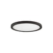Maxim Lighting Wafer RD LED Surface Mount in Bronze finish, featuring a sleek, round design with 3000K warm light, mounted on an Aluminum base.