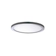 Maxim Lighting Wafer RD LED Surface Mount 3000K in Satin Nickel finish, showcasing its sleek, round aluminum design.