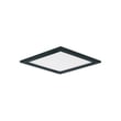 Maxim Lighting Wafer SQ LED Surface Mount 3000K fixture with a sleek black aluminum finish, showcasing its modern square design.
