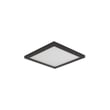 Maxim Lighting Wafer SQ LED Surface Mount 3000K in Bronze finish, featuring a sleek, square design with an aluminum frame.