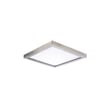 Maxim Lighting Wafer SQ LED Surface Mount in Satin Nickel finish, 3000K light, square aluminum fixture, minimalist design, flush ceiling mount.