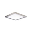 Maxim Lighting Wafer SQ LED Surface Mount 3000K fixture in Satin Nickel finish, featuring a sleek, square design made of Aluminum.