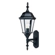 Maxim Lighting Westlake 1003 Outdoor Wall Light in white finish, featuring a classic lantern design with clear glass panels, mounted on an exterior wall.