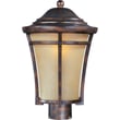 Maxim Lighting Balboa VX Outdoor Post Mount with a bronze finish, featuring a glass shade and decorative detailing, perfect for enhancing outdoor spaces.