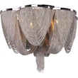 Maxim Lighting Chantilly 6-Light Flush Mount with crystal accents and a polished chrome finish, featuring an elegant, sparkling design.