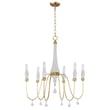 Maxim Lighting Claymore 6-Light Chandelier with a sleek finish, featuring elegant curved arms and six candle-style lights.