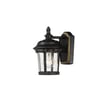 Maxim Lighting Dover Cast Outdoor Wall Sconce with a classic design, featuring a black finish and clear glass panels