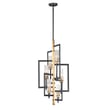 Maxim Lighting Flambeau 6-Light Chandelier with a sleek finish, featuring elegant curves and six candle-like lights for a sophisticated ambiance.