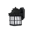 Maxim Lighting Nantucket 1-Light Outdoor Wall Lantern with a classic design, featuring a weathered finish and clear glass panels.