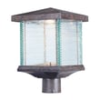 Maxim Lighting Triumph VX LED Outdoor Post Lantern with a black finish, featuring a sleek, modern design and energy-efficient LED light.