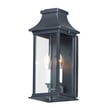 Maxim Lighting Vicksburg 2-Light Outdoor Pocket Wall Sconce with a sleek finish, featuring a classic design and two lights for elegant outdoor illumination.