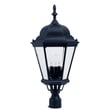 Maxim Lighting Westlake Cast 3-Light Outdoor Pole/Post Lantern with a classic design, featuring a durable finish and clear glass panels.
