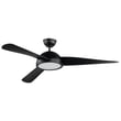 Maxim Lighting Cupola LED Fan in Black, featuring durable metal, ABS, and PC materials for modern home decor.