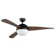 Maxim Lighting Cupola 2-Light LED Fan in Oil Rubbed Bronze, featuring durable metal, ABS, and PC materials.