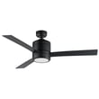 Maxim Lighting Tanker E-Star Outdoor LED Fan with black metal finish, featuring sleek ABS blades and integrated LED light, ideal for modern outdoor spaces.