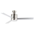 Maxim Lighting Tanker E-Star Outdoor LED Fan with a Satin Nickel finish, featuring metal blades and a sleek, modern design.
