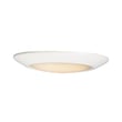 Maxim Lighting Diverse Flush Mount with a white polycarbonate shade and steel base, providing a sleek, modern look for any room.