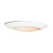 Maxim Lighting Diverse Flush Mount with a sleek, round design in white finish, made from durable polycarbonate and steel materials.