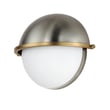 Maxim Lighting Duke Wall Sconce in Satin Nickel with Satin Brass finish, featuring a sleek design with steel and glass elements.