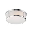 Maxim Lighting Rogue Flush Mount in Satin Nickel finish, featuring a sleek steel design with a modern, minimalist aesthetic.