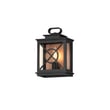 Maxim Lighting Yorktown VX Outdoor Pocket Sconce in Black with Aged Copper finish, featuring Vivex EPMM material and clear Glass.