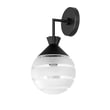 Maxim Lighting Copacabana Outdoor Globe Wall Sconce with a sleek finish, featuring a round globe design, mounted on a stylish bracket.
