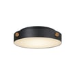 Maxim Lighting Rivet VX Flush Mount with a sleek design, featuring a metallic finish and a modern, circular shape.