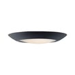 Maxim Lighting Diverse Non-T24 Wet Location Flush Mount in Black finish with a Polycarbonate diffuser and Steel frame, suitable for outdoor use.