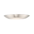 Maxim Lighting Diverse Non-T24 Wet Location Flush Mount in Satin Nickel finish with Polycarbonate and Steel materials."