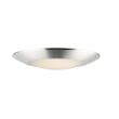 Maxim Lighting Diverse Non-T24 Wet Location Flush Mount in Satin Nickel finish, featuring a sleek polycarbonate and steel design for outdoor use.