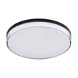 Maxim Lighting Edge Flush Mount Ceiling Light with a Black finish and Iron material, featuring a sleek, modern design perfect for contemporary spaces.