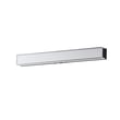 Maxim Lighting Edge Bathroom Vanity Light in Black finish, featuring a sleek design with PMMA Acrylic and Aluminum materials, mounted on a bathroom wall.