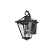 Maxim Lighting Prism Outdoor Wall Sconce in Black finish, featuring a sleek, geometric design with a steel frame and clear glass panels for modern outdoor illumination.