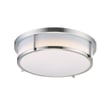 Maxim Lighting Rogue Ceiling Light Fixture with a Satin Nickel finish, featuring a sleek design with polycarbonate and steel materials.