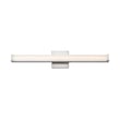 Maxim Lighting Spec Color Select Bathroom Vanity Light in Satin Nickel finish, featuring a sleek, modern design with adjustable light color settings.
