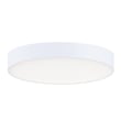 Maxim Lighting Trim Round 120V Ceiling Light in a white finish, featuring a sleek polycarbonate and steel design for modern, efficient illumination.