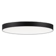Maxim Lighting Trim Round 120V Ceiling Light with a sleek black finish, featuring a durable polycarbonate and steel construction.