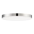 Maxim Lighting Trim Round 120V Ceiling Light with a polished chrome finish, made of polycarbonate and steel, mounted on a white ceiling.