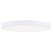 Maxim Lighting Trim Round 120V Ceiling Light with a sleek white finish, featuring a durable polycarbonate diffuser and steel frame.