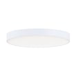 Maxim Lighting Trim Flush Mount Ceiling Light with a white finish, featuring a sleek polycarbonate and steel design for modern interiors.