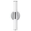 Maxim Lighting Tubo Round Bathroom Vanity Light with PMMA Acrylic and Aluminum finish, featuring a sleek, modern design in white.