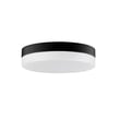 Maxim Lighting Tuner Flush Mount Ceiling Light in Black finish, featuring a sleek Aluminum frame and Polycarbonate diffuser for modern elegance.
