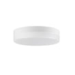 Maxim Lighting Tuner Flush Mount Ceiling Light with a sleek white finish, featuring a round aluminum and polycarbonate design for modern interiors.