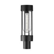 Maxim Lighting Millennial Outdoor Post Mount in Black finish with Aluminum and Glass construction, featuring a sleek, modern design.