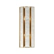 Miramar Wall Sconce by Maxim Lighting in Natural Aged Brass finish, featuring a sleek Steel frame with Seashell and Acrylic accents.