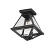 Maxim Lighting Prism Flush Mount Ceiling Light with a sleek Black finish and Steel construction, featuring a modern geometric design.
