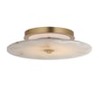 Maxim Lighting Quarry Wall Sconce/Flush Mount in Natural Aged Brass finish, crafted from Steel and Aluminum, showcasing a sleek, modern design.