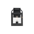 Maxim Lighting Bonham Outdoor Wall Sconce in Black, featuring durable steel, aluminum, and glass materials for stylish outdoor illumination.